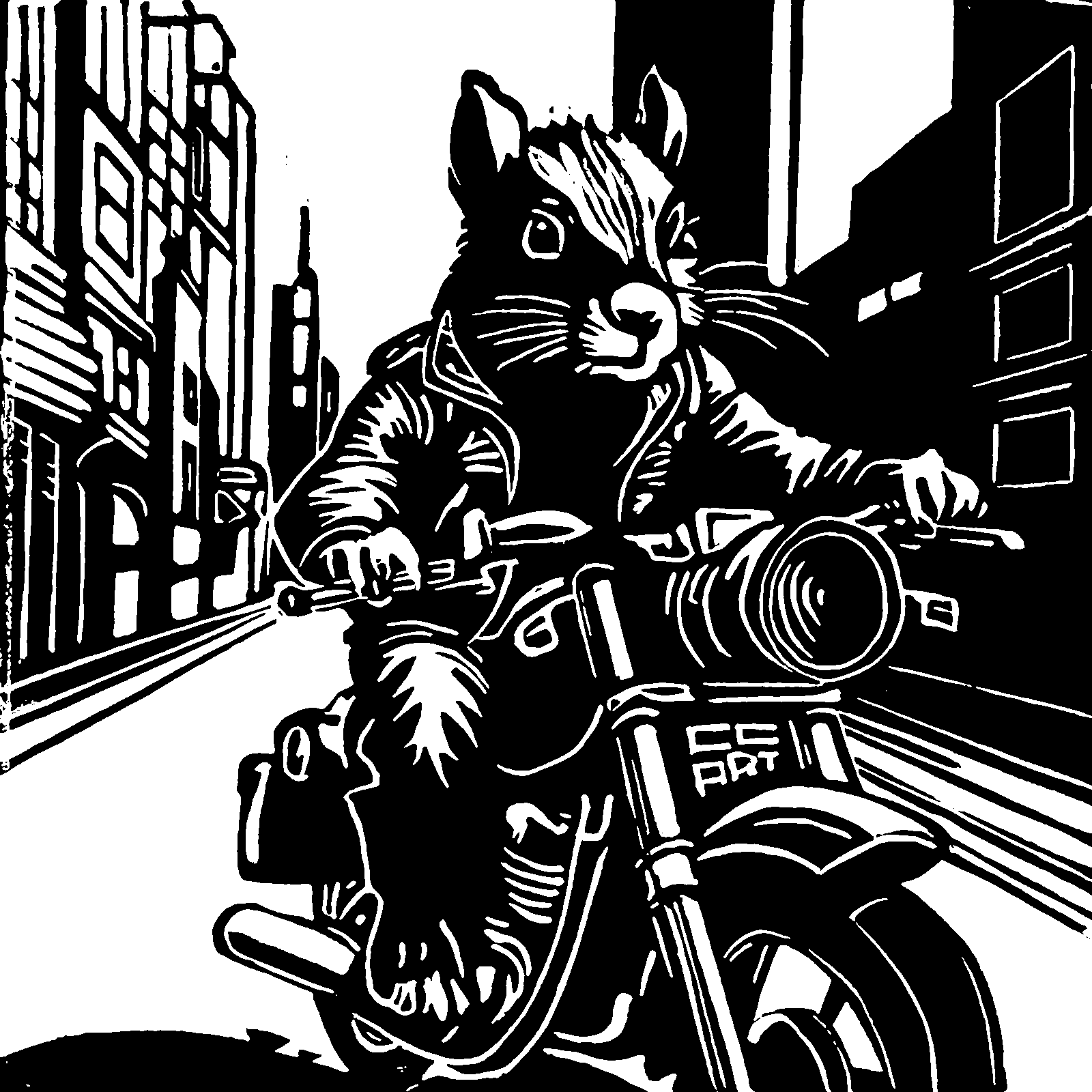 Biker Squirrel